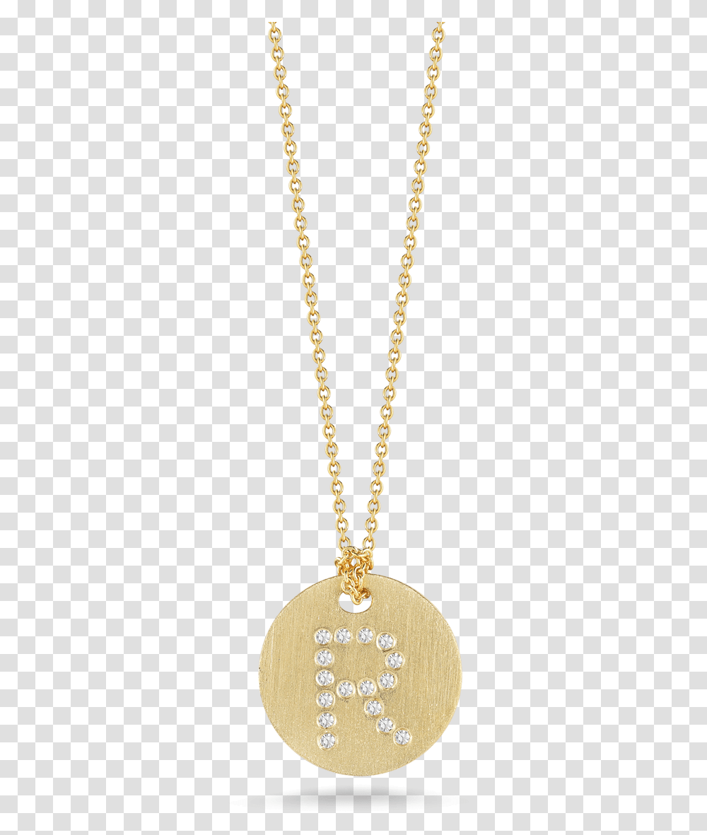 Yellow Gold Circle Disk Initial Necklace Roberto Coin T Necklace, Pendant, Jewelry, Accessories, Accessory Transparent Png