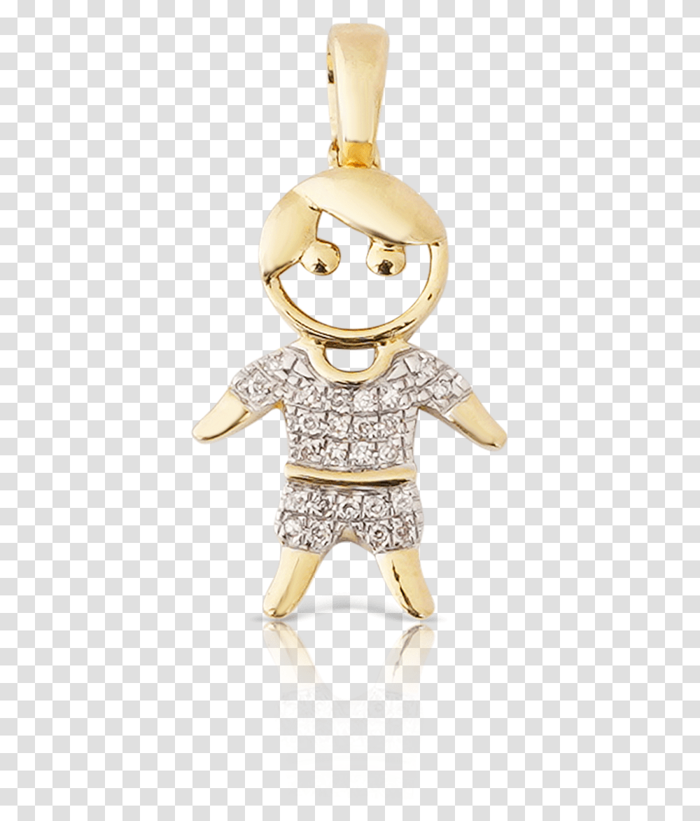 Yellow Gold Diamond Boy Pendant Figurine, Person, Human, Astronaut Transparent Png