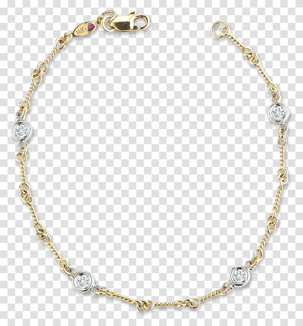 Yellow Gold Dogbone Station Bracelet With Diamonds, Accessories, Accessory, Necklace, Jewelry Transparent Png