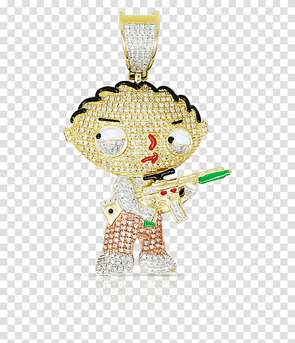 Yellow Gold Family Guy Pendant 075ct With Chain Locket, Collage, Poster, Advertisement, Figurine Transparent Png