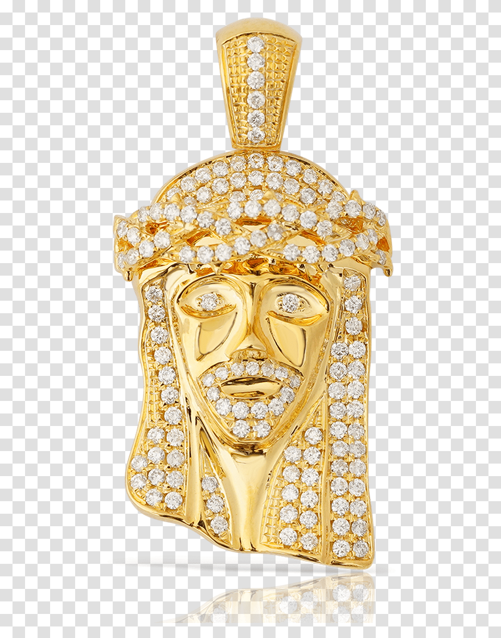 Yellow Gold Jesus Diamond Head Pendant 215ctw Locket, Lamp, Accessories, Accessory, Jewelry Transparent Png