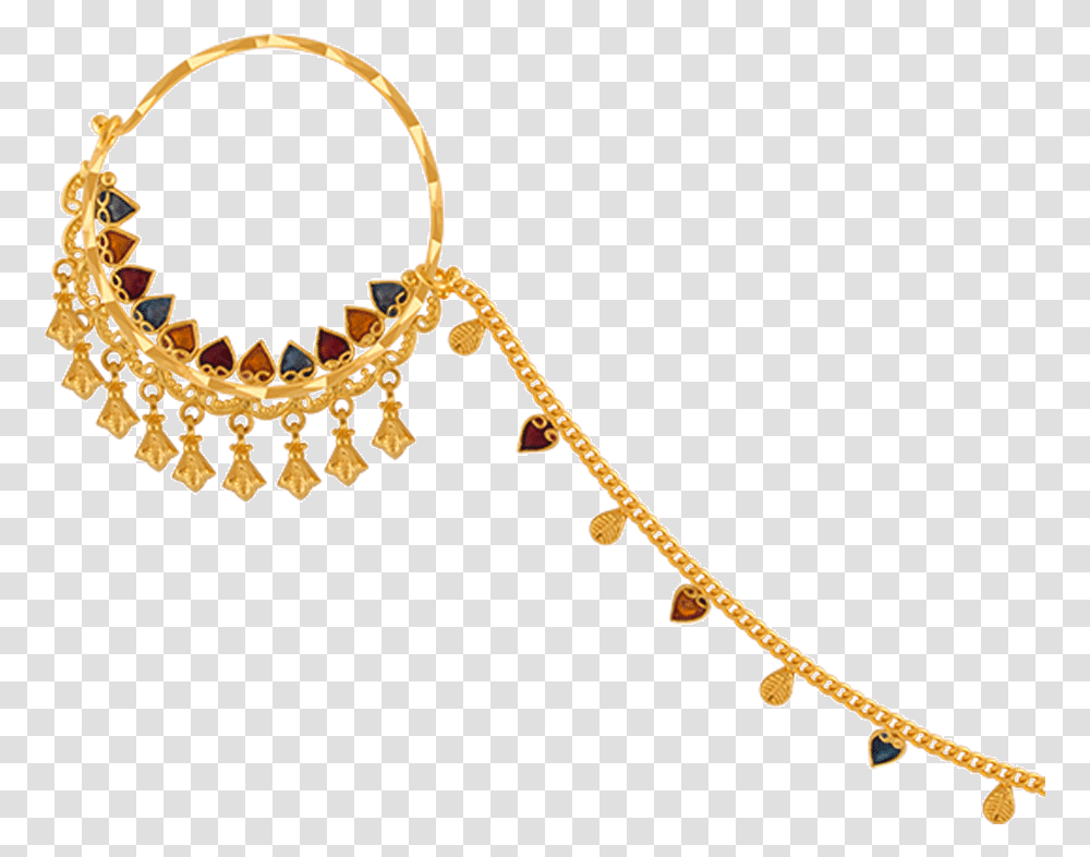 Yellow Gold Nath Light Weight Gold Nath, Accessories, Accessory, Necklace, Jewelry Transparent Png