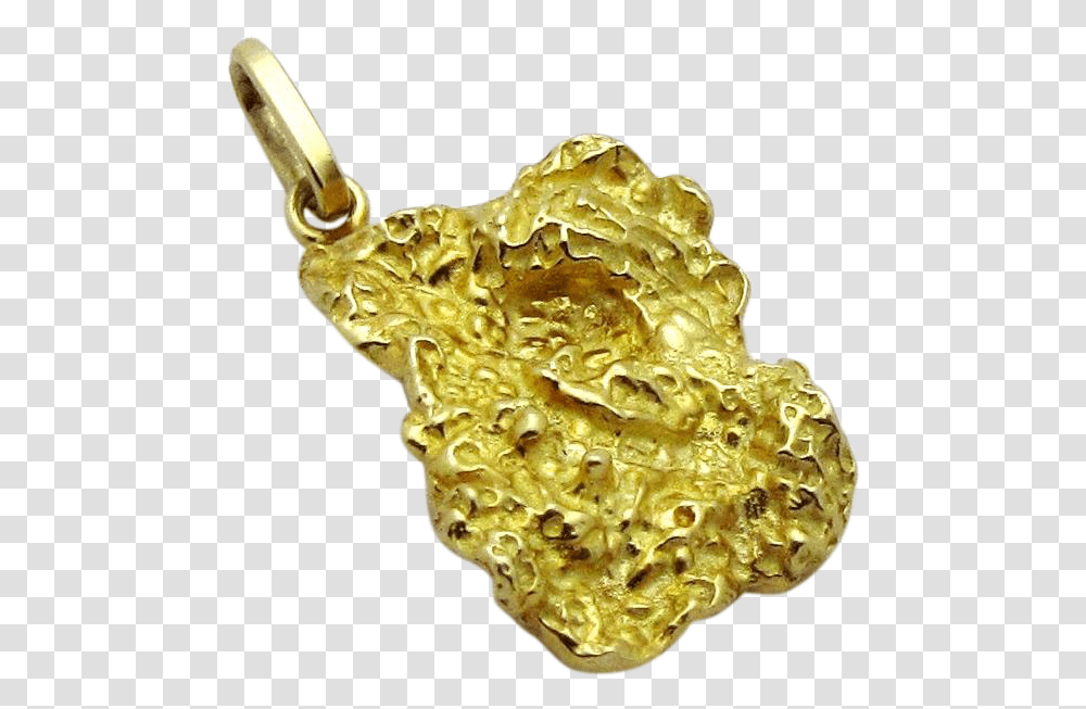 Yellow Gold Nugget 3d Pendant Charm, Fungus, Treasure, Ivory Transparent Png