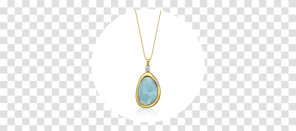 Yellow Gold Pendant With Cloudy Aquamarine And Diamonds, Locket, Jewelry, Accessories, Accessory Transparent Png