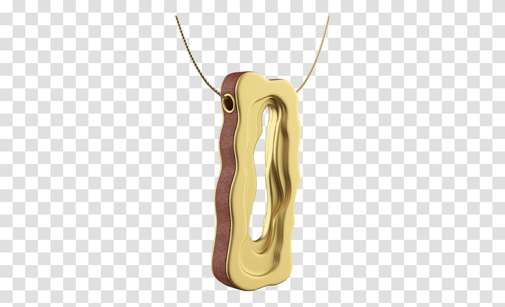 Yellow Gold Rectangle Contoured Pendant Solid Transparent Png