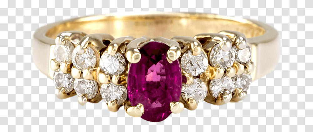 Yellow Gold Ruby And Diamond Ring Diamond, Accessories, Accessory, Amethyst, Gemstone Transparent Png