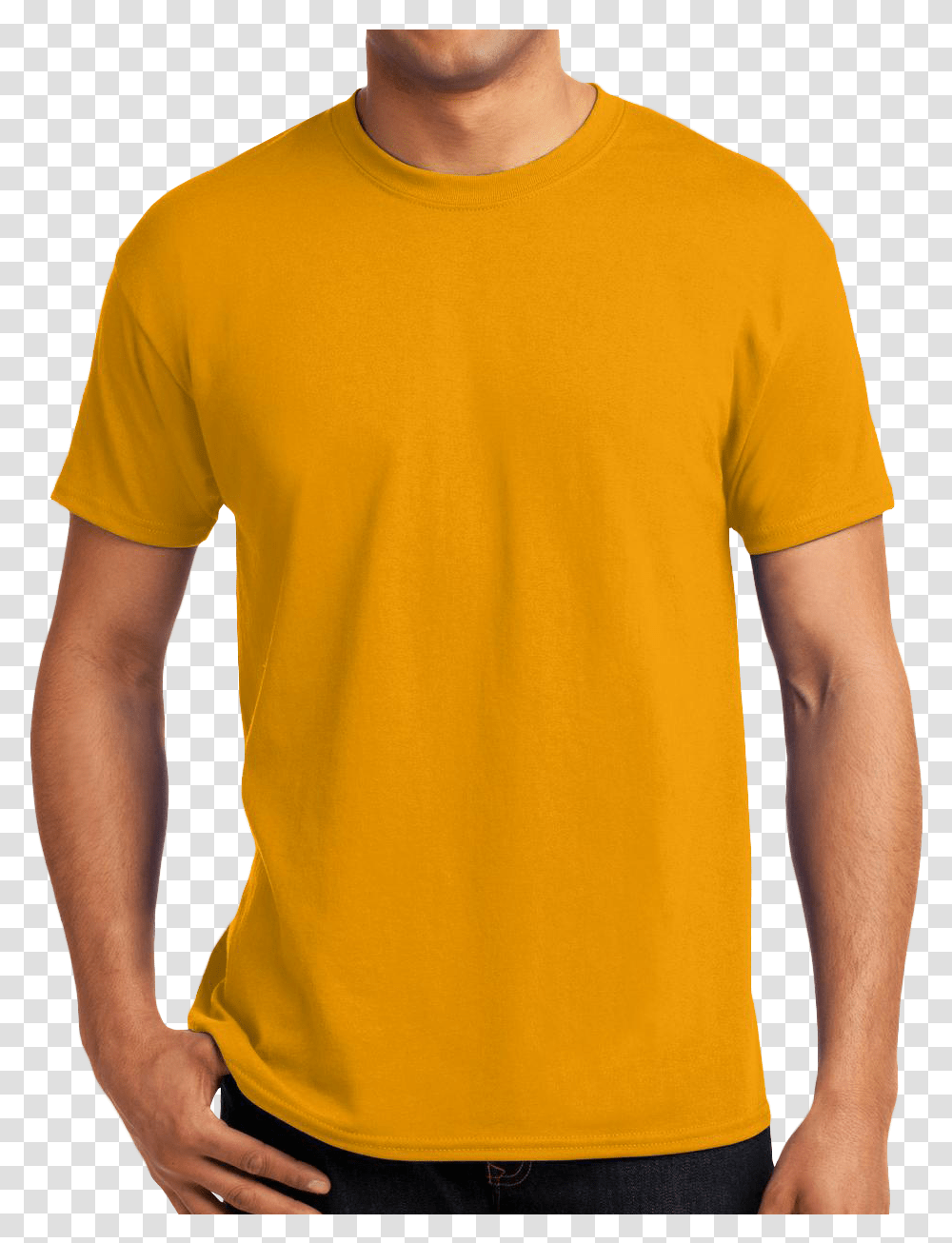 Yellow Gold T Shirt Layout, Sleeve, T-Shirt, Person Transparent Png