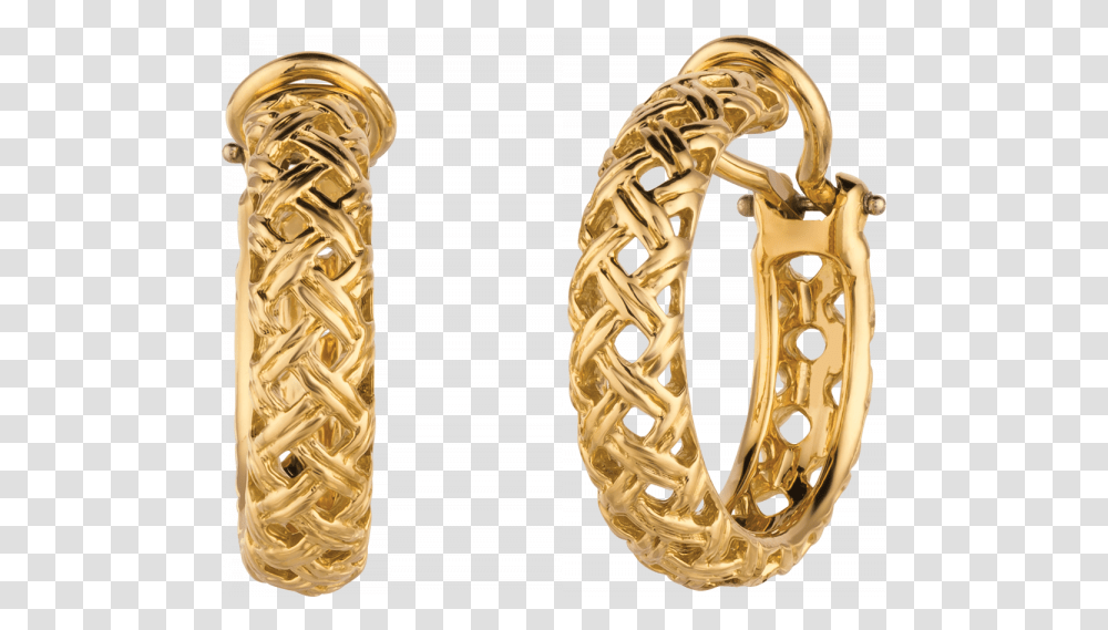 Yellow Gold Vannerie Hoop Earrings Earrings Gold, Accessories, Accessory, Jewelry, Person Transparent Png