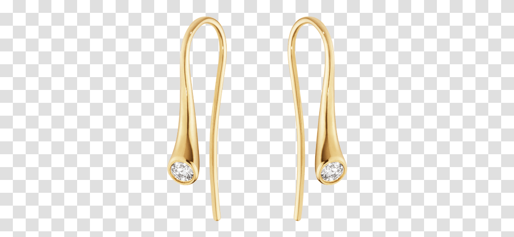 Yellow Gold With Diamonds Earrings, Musical Instrument, Brass Section, Trombone, Horn Transparent Png