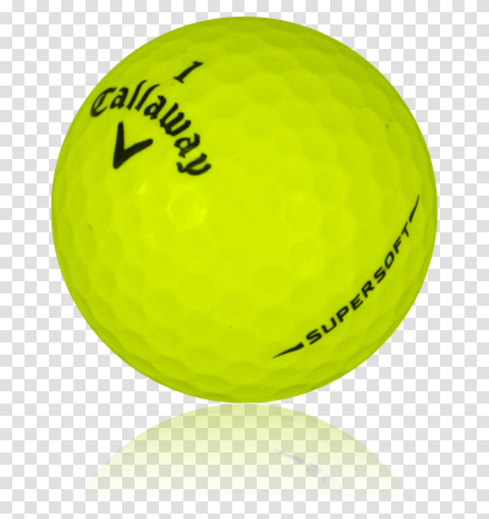 Yellow Golf Ball Callaway Supersoft, Tennis Ball, Sport, Sports, Photography Transparent Png