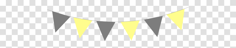 Yellow Gray Bunting Flags Clip Art, Triangle, Pillow, Cushion, Icing Transparent Png