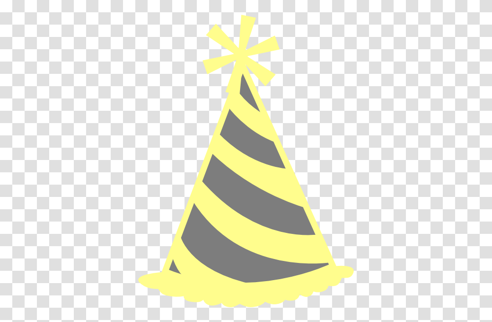 Yellow Gray Party Hat Clip Art, Apparel Transparent Png