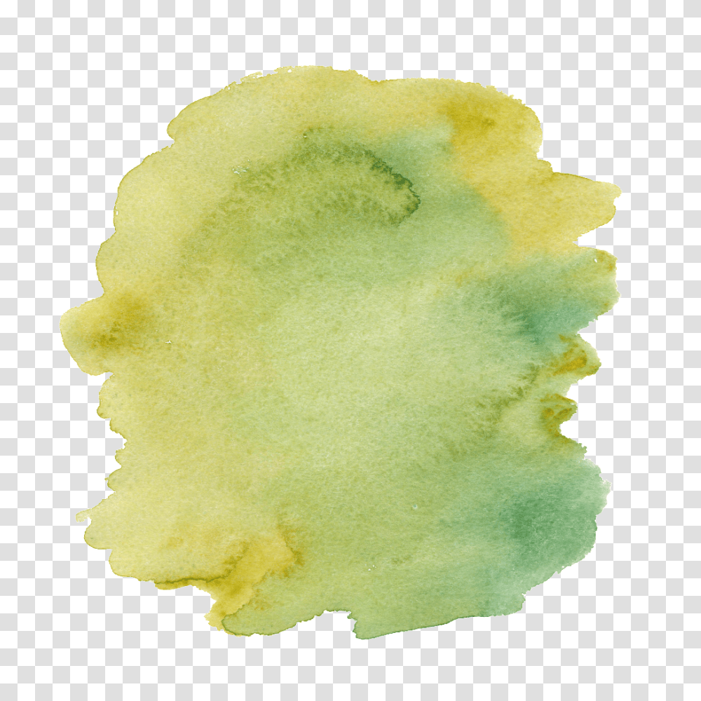 Yellow Green Hand Painted Watercolor Cartoon Vegetable Kitchen, Sponge, Foam, Sweets, Food Transparent Png