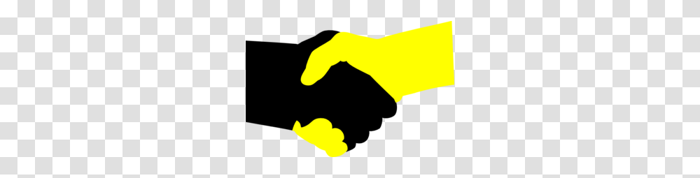 Yellow Hand Shake Clip Art, Fist Transparent Png