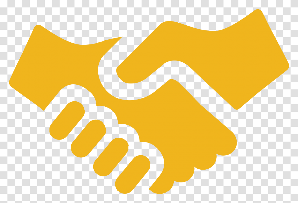 Yellow Handshake Icon, Axe, Tool, Holding Hands Transparent Png