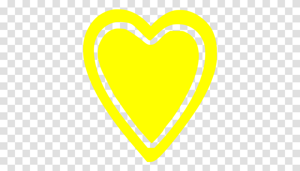 Yellow Heart 18 Icon Free Yellow Heart Icons Heart, Tennis Ball, Sport, Sports, Label Transparent Png