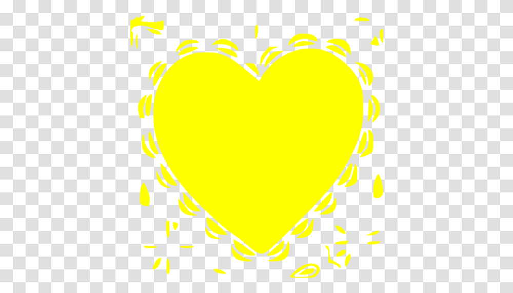Yellow Heart 24 Icon Free Yellow Heart Icons Heart, Label, Text Transparent Png