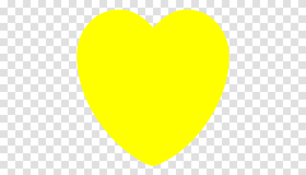 Yellow Heart 58 Icon Heart, Balloon, Plectrum, Tennis Ball, Sport Transparent Png