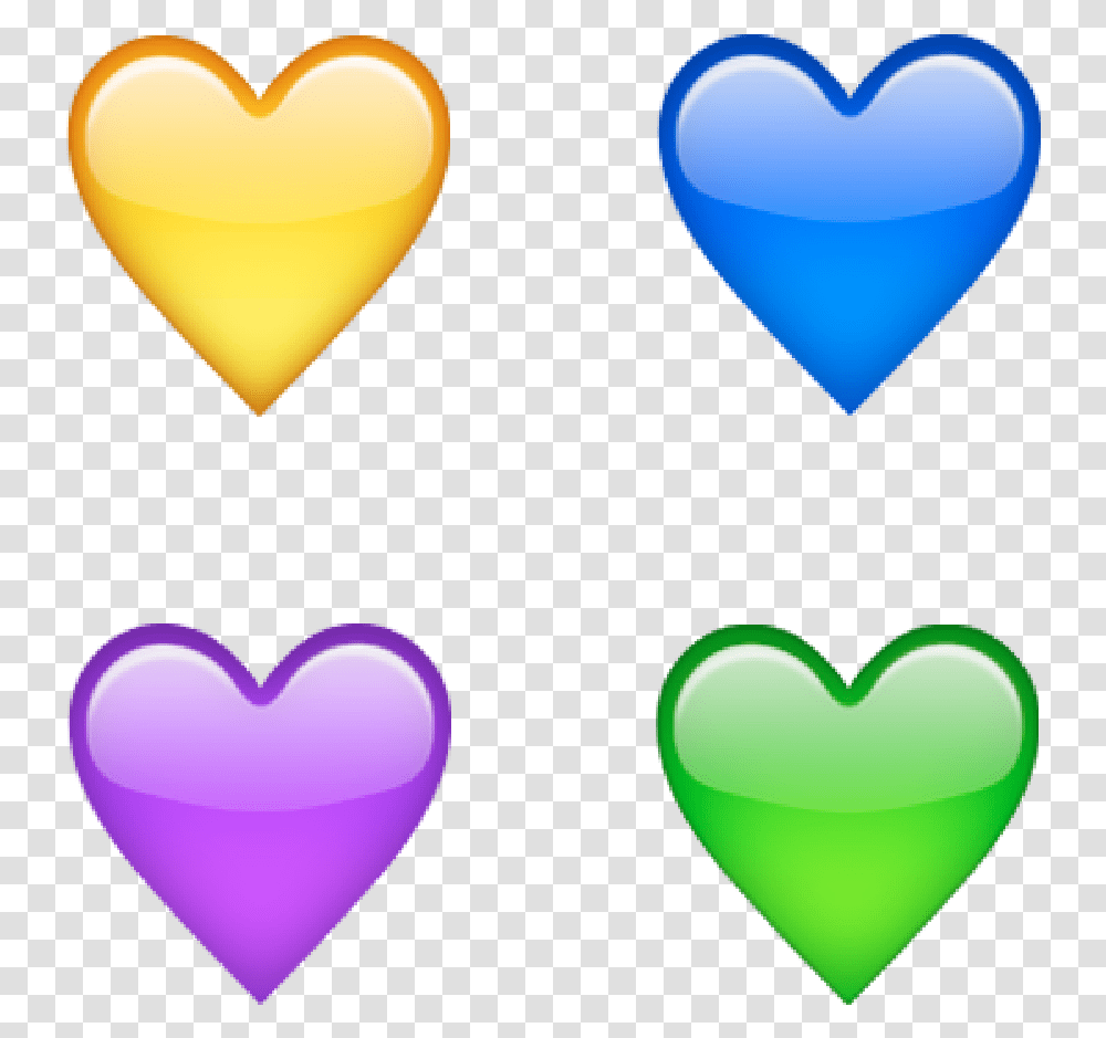 Yellow Heart Blue Heart Purple Heart Green Heart Blue Heart And Yellow Heart, Dating, Pillow, Cushion, Balloon Transparent Png