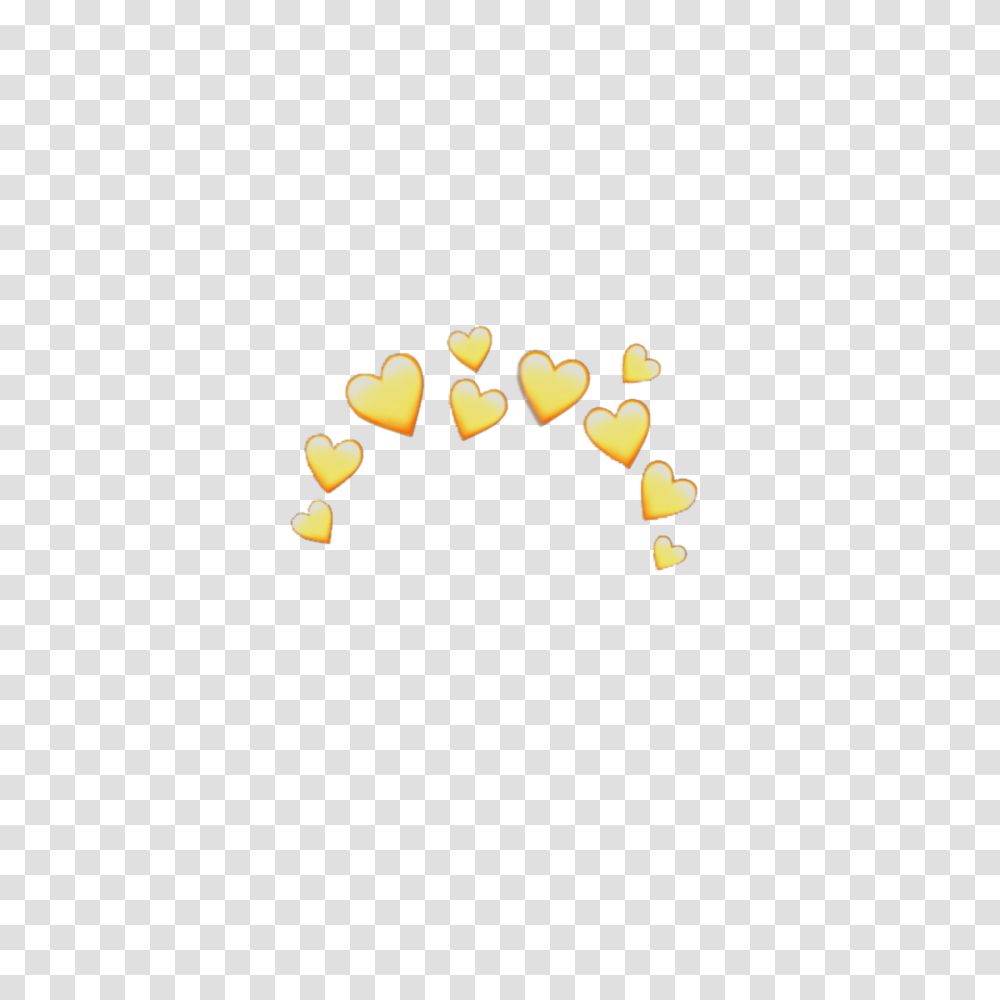 Yellow Heart Crown Heartcrown Emoji Iphone Random Stick, Plant, Vegetable, Food, Candle Transparent Png