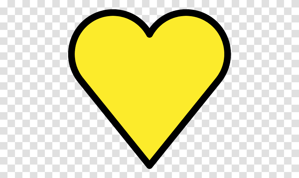 Yellow Heart Emoji Clipart Heart, Tennis Ball, Sport, Sports Transparent Png