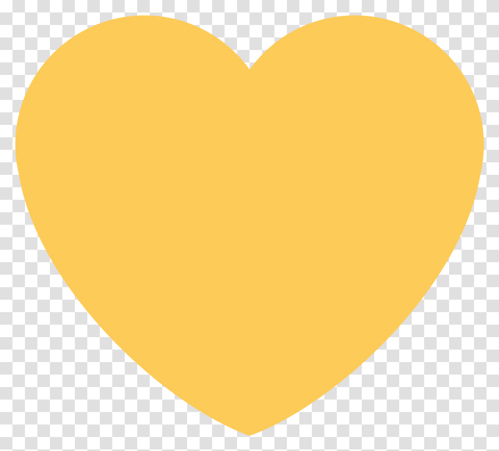 Yellow Heart Emoji Yellow Heart Emoji Twitter, Balloon, Pillow, Cushion, Plectrum Transparent Png
