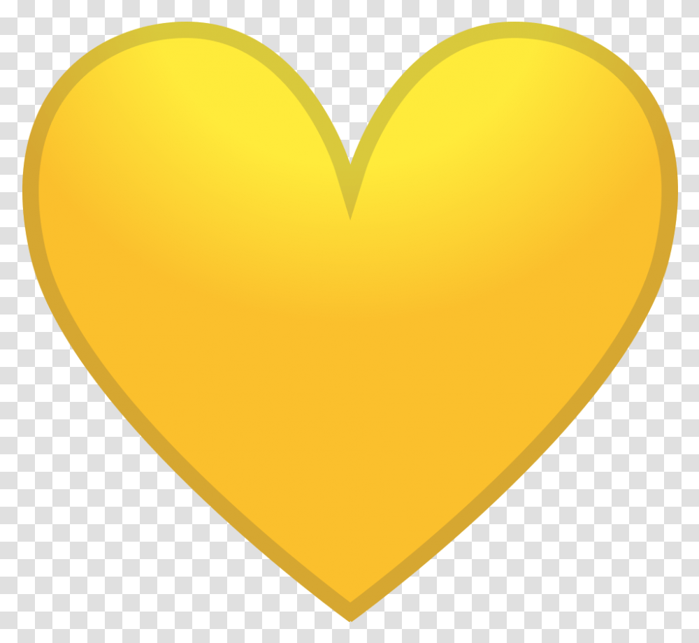 Yellow Heart Free Icon Of Noto Emoji People Family & Love Yellow Heart Icon, Balloon, Plectrum Transparent Png