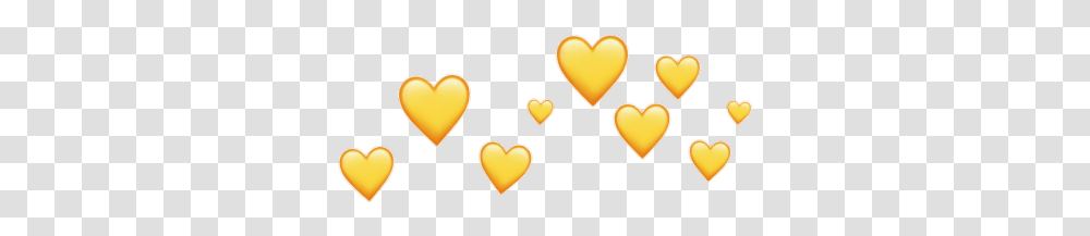 Yellow Heart Hearts Crown Heartcrown Amarillo Ice Cream, Interior Design, Plectrum, Sweets, Food Transparent Png