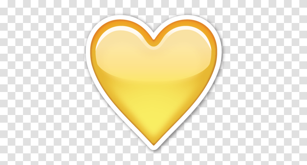 Yellow Heart Hearts Heart Yellow Emoji, Plectrum, Food Transparent Png