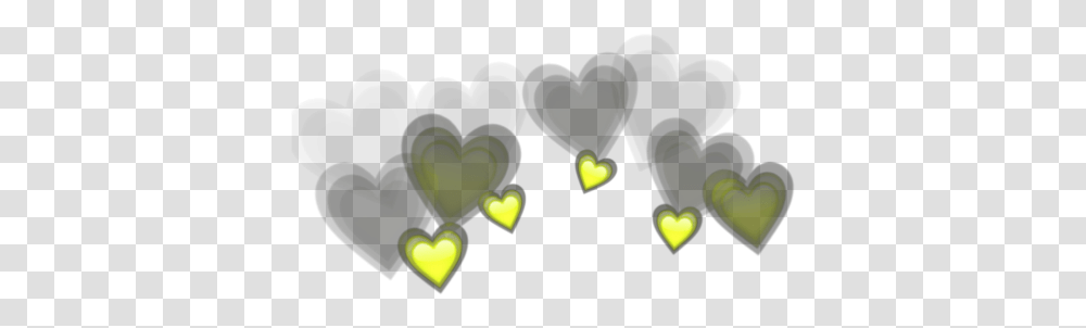Yellow Heart Hearts Heartcrown Crown Asthetics Grape, Flare, Light, Firefly, Insect Transparent Png
