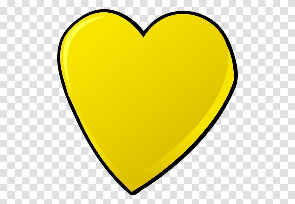 Yellow Heart Image High Quality Free Heart, Tennis Ball, Sport, Sports, Plectrum Transparent Png