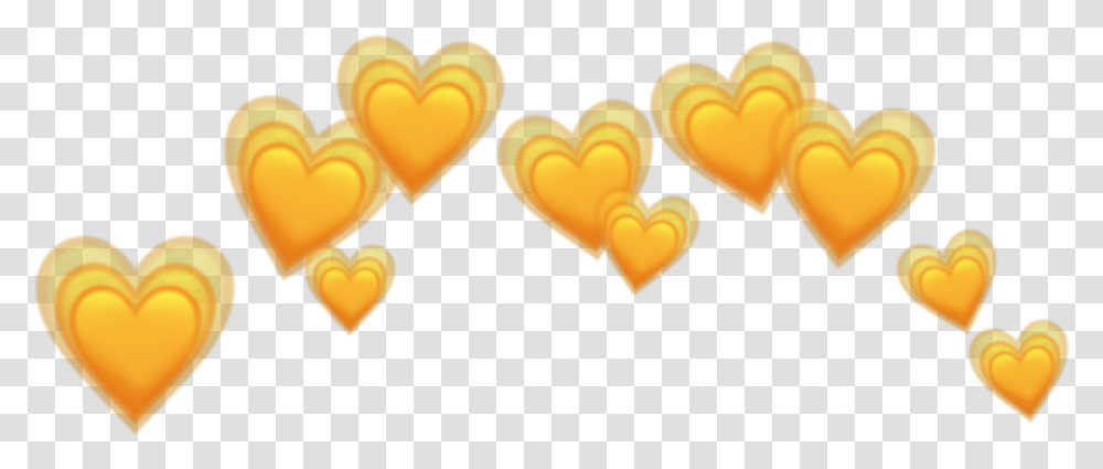 Yellow Heartcrownemojilol Yellow Heart Crown, Animal Transparent Png