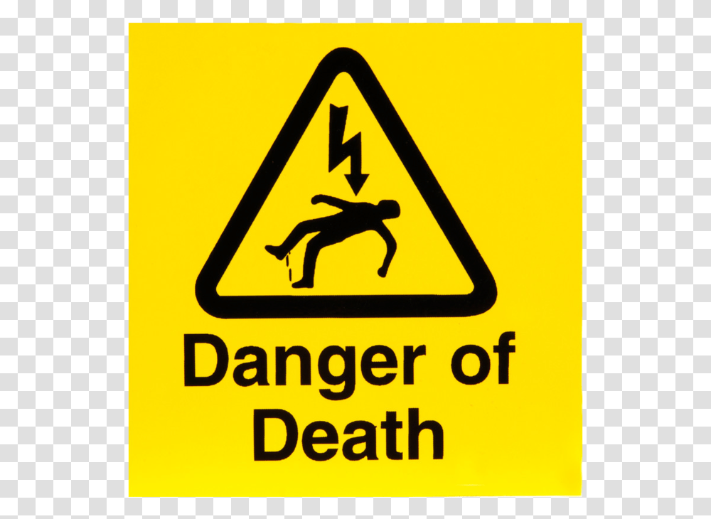 Yellow High Voltage Sign Hd Quality Danger Of Death Sign, Road Sign Transparent Png