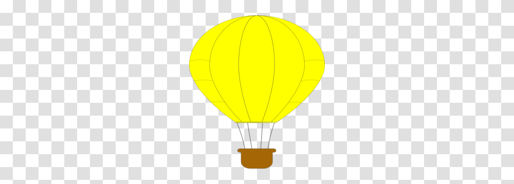 Yellow Hot Air Balloon Clip Art, Aircraft, Vehicle, Transportation, Lamp Transparent Png