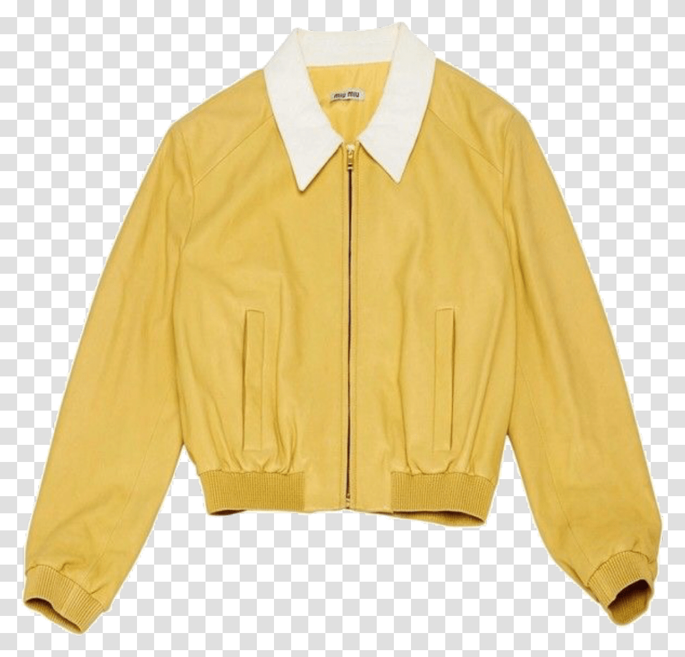 Yellow Jacket Coat Niche Moodboard Freetoedit Yellow Pngs For Moodboards, Apparel, Long Sleeve, Person Transparent Png