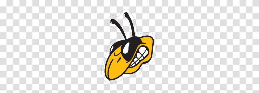 Yellow Jackets Head Mascot Sticker, Wasp, Bee, Insect, Invertebrate Transparent Png