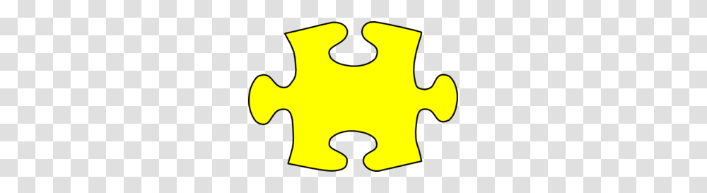 Yellow Jigsaw Puzzle Piece Large Clip Art, Game, Cow, Cattle, Mammal Transparent Png