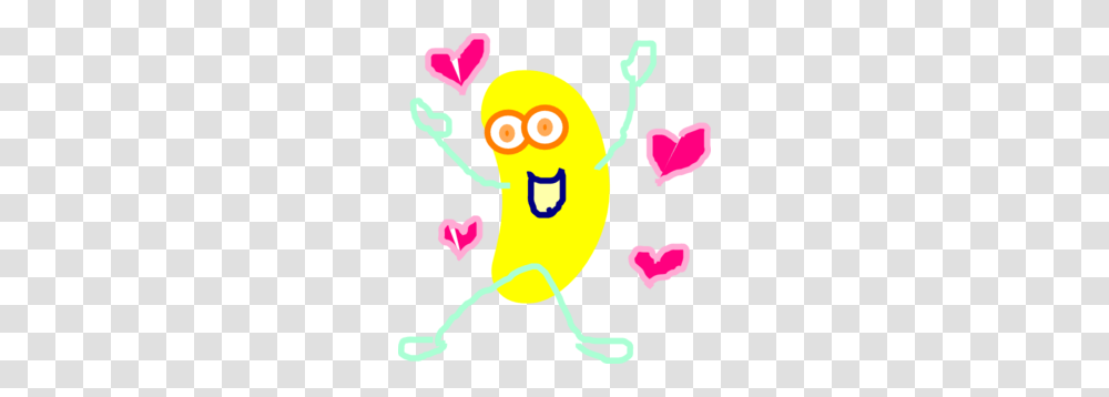 Yellow Jumping Jelly Bean Clip Art, Poster, Advertisement, Heart, Rubber Eraser Transparent Png