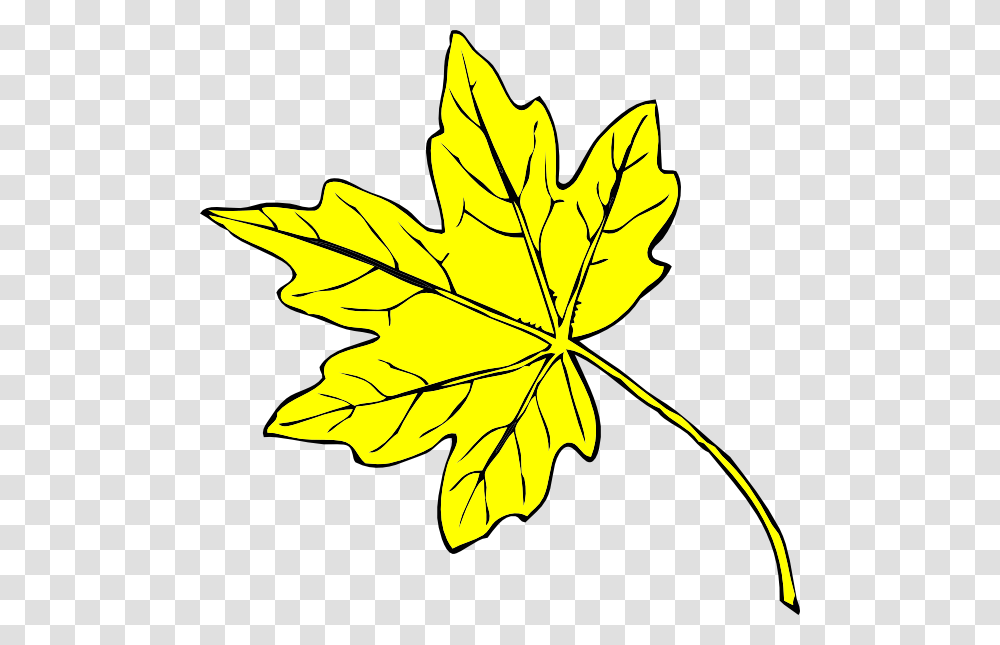 Yellow Leaf Clip Art At Clker Fall Leaves Clip Art, Plant, Maple Leaf, Tree Transparent Png