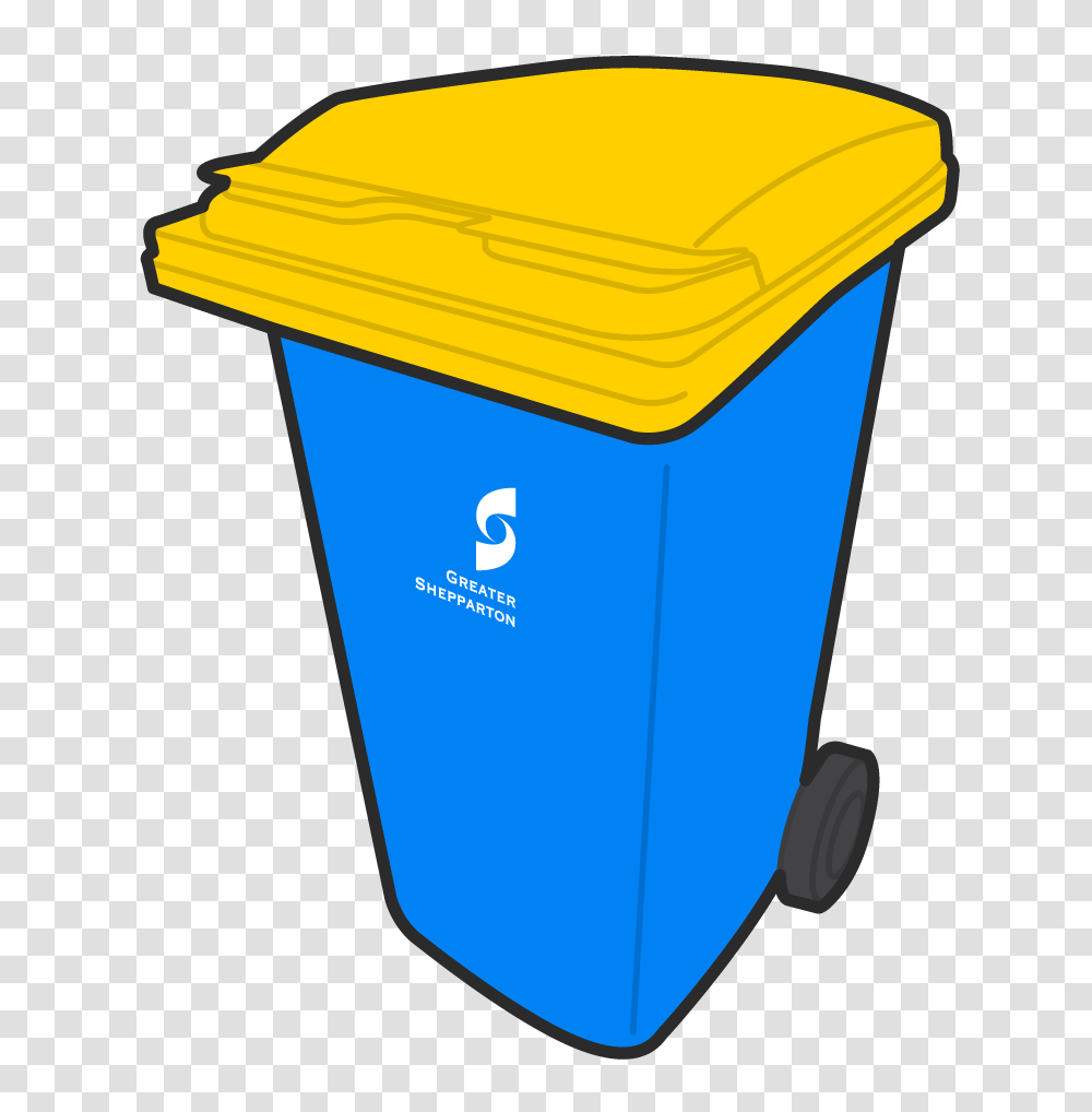 Yellow Lid Bin, Tin, Can, Trash Can, Plastic Transparent Png