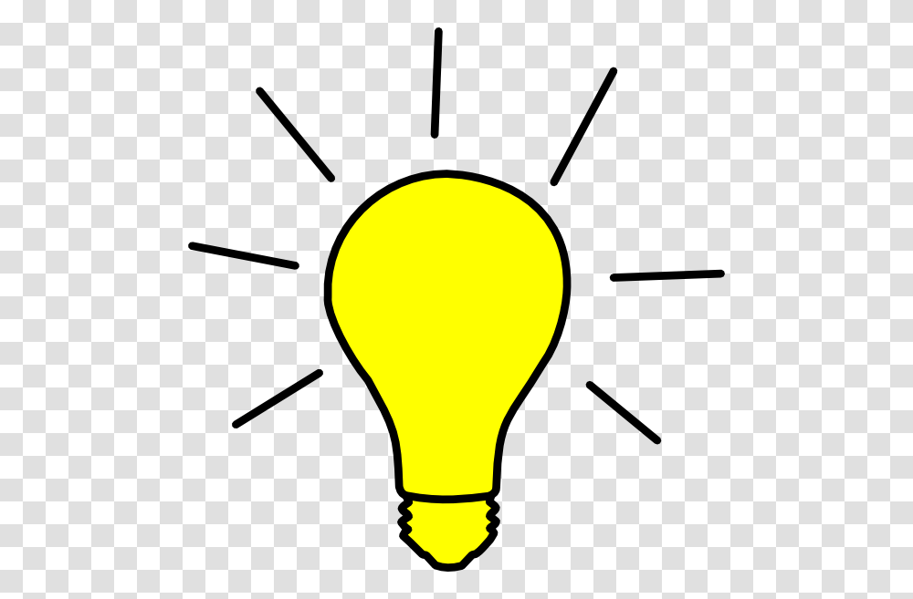 Yellow Light Bulb Clip Art, Lightbulb Transparent Png