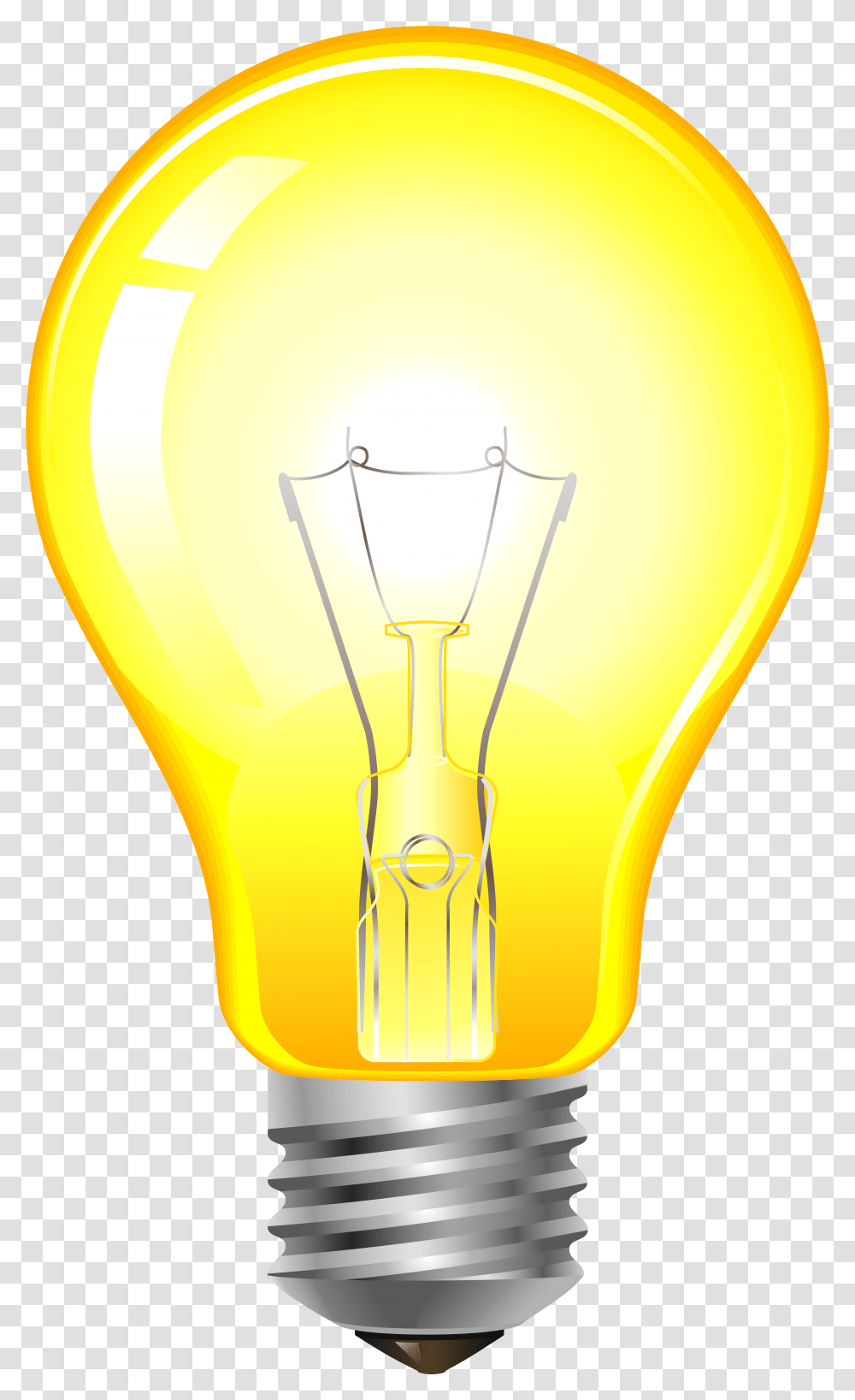 Yellow Light Bulb Clip Art Paper Lantern, Lightbulb, Lamp, Lighting Transparent Png