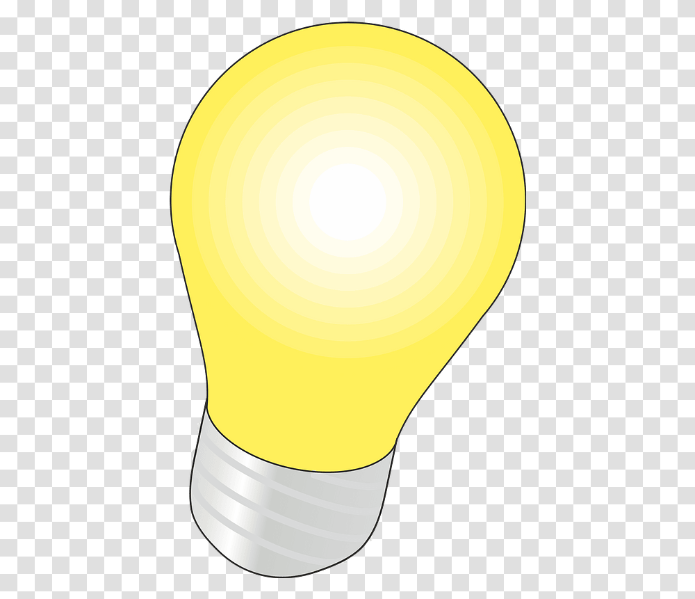 Yellow Light Bulb Clipart Free Download Incandescent Light Bulb, Lightbulb Transparent Png