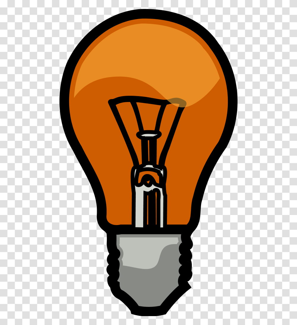 Yellow Light Bulb Clipart, Lightbulb Transparent Png