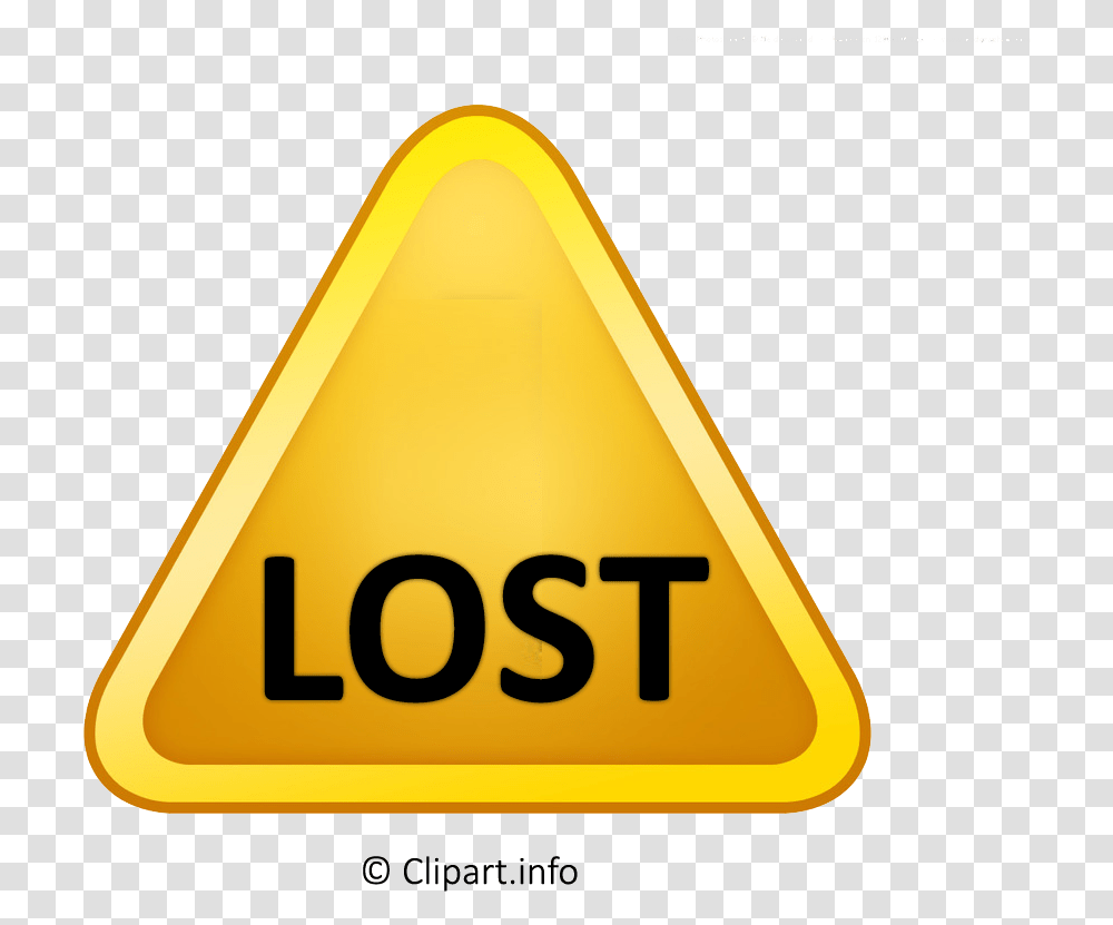 Yellow Lightning Background Lost Sign, Road Sign, Triangle Transparent Png