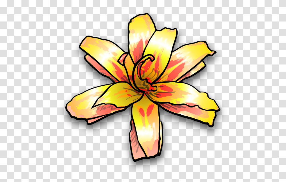 Yellow Lily Clip Arts For Web Clip Arts Free Yellow Flower Clip Art, Plant, Lamp, Blossom, Anther Transparent Png