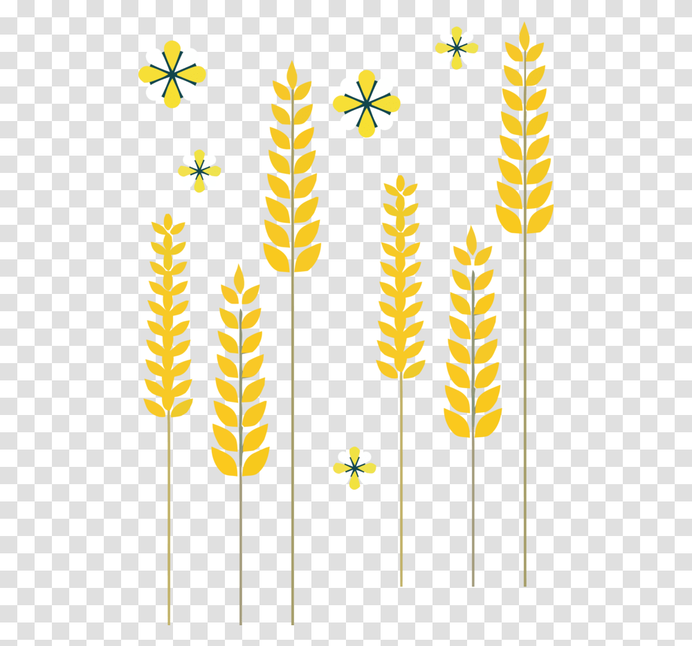 Yellow Line Plant For Thai Pongal Illustration, Gold, Pattern, Leaf, Chandelier Transparent Png