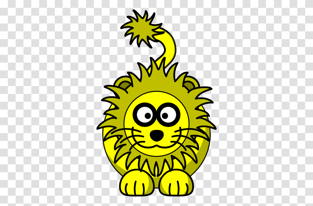 Yellow Lion Clip Art, Label, Outdoors Transparent Png