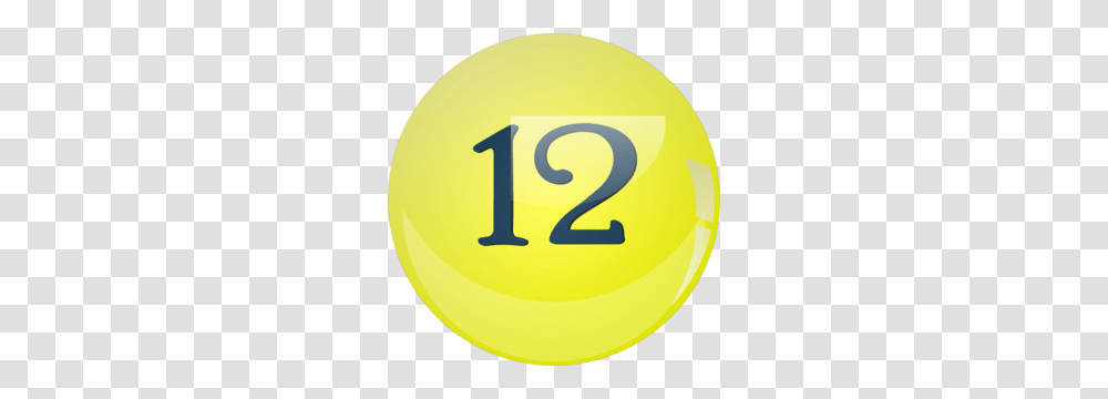 Yellow Lottery Ball, Number, Tennis Ball Transparent Png