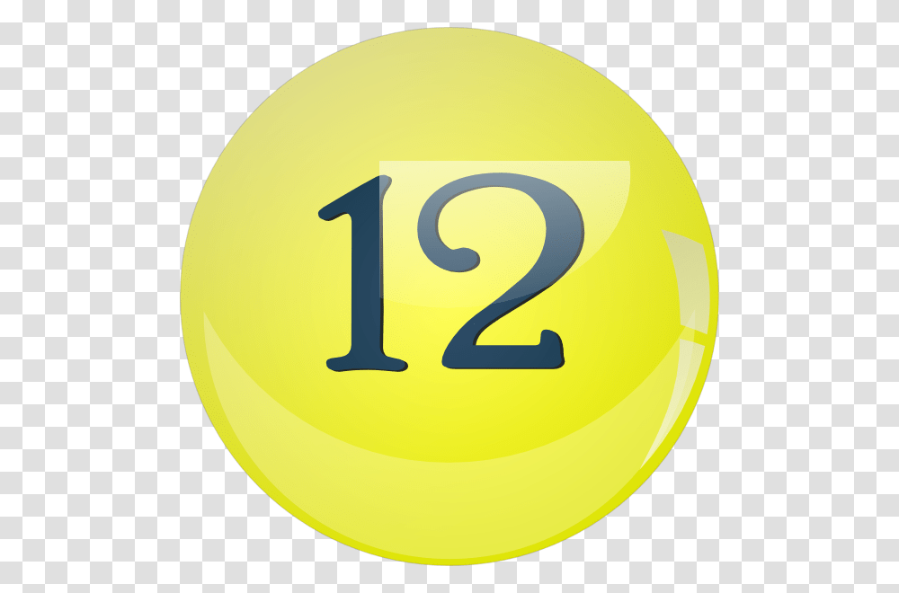 Yellow Lottery Ball, Number, Tennis Ball Transparent Png